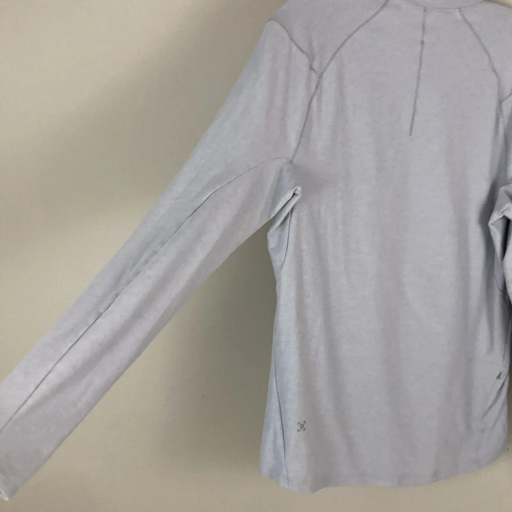 Lululemon men’s long-sleeve 124 gray/blue shirt, medium - Picture 10 of 16